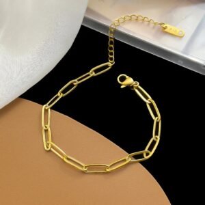 Trending Thick Chain Gold Plated Bracelet / Anklet