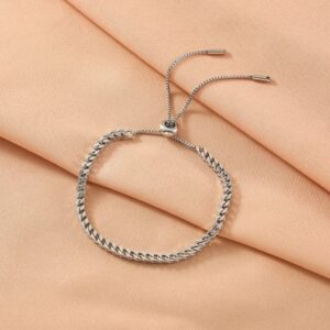 Minimal Waterproof Silver Plated Bracelet / Anklet